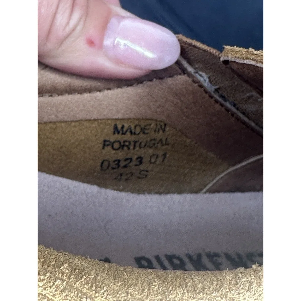 Birkenstock Oswego Low top suede sneaker shoes tan NWOB Men Sz 9 Women Sz 11 (42